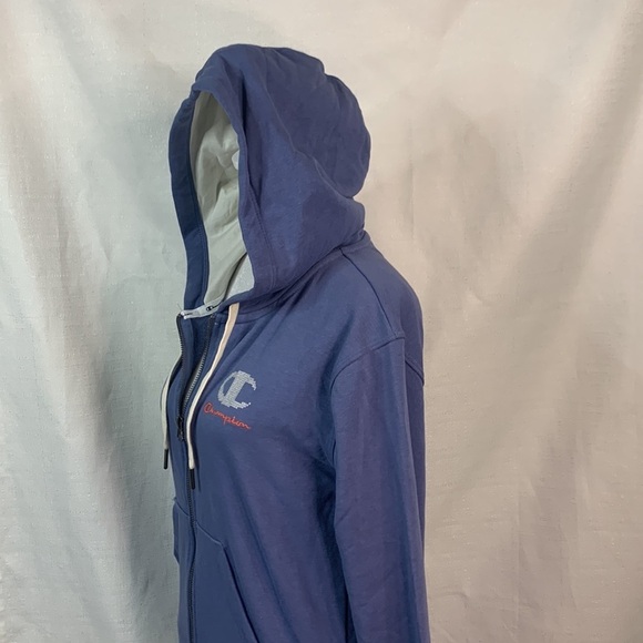 Champion Blue Hooded Zip Up Sweatshirt- NWT - Picture 7 of 16